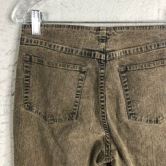 Y2K Vena Jeans Womens 4 Gray All Over Embroidery Boho Retro 70s Artsy - Picture 10 of 16